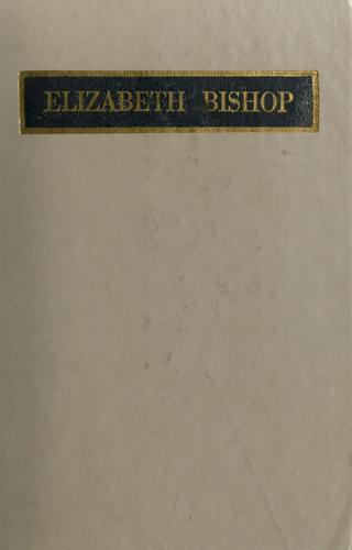 Cover for Elizabeth Bishop
