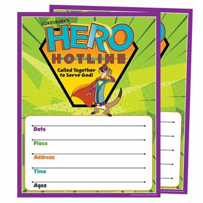 Cover for Vacation Bible School  Hero Hotline Small Promotional Posters