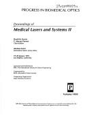 Cover for Proceedings of medical lasers and systems II