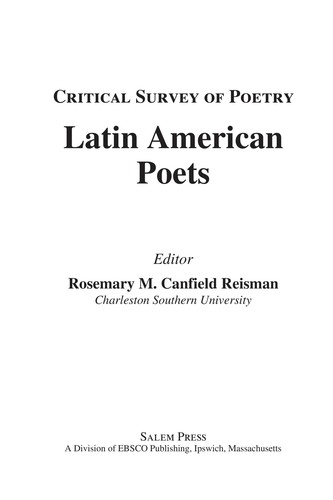 Cover for Latin American poets