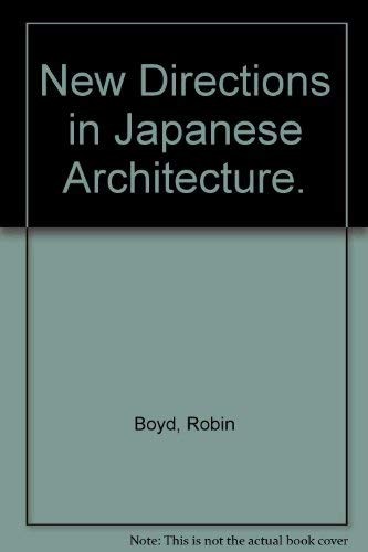 Cover for New Directions in Japanese Architecture.