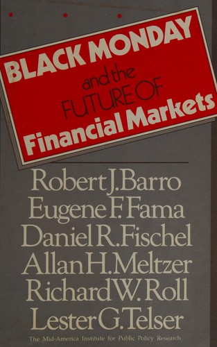Cover for Black Monday and Future of Financial Markets