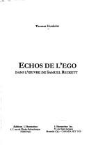 Cover for Echos de l'ego dans l'oeuvre de Samuel Beckett