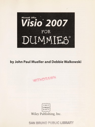 Cover for Visio 2007 for dummies