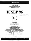 Cover for ICSLP 96