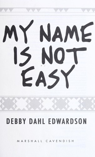 Cover for My name is not easy