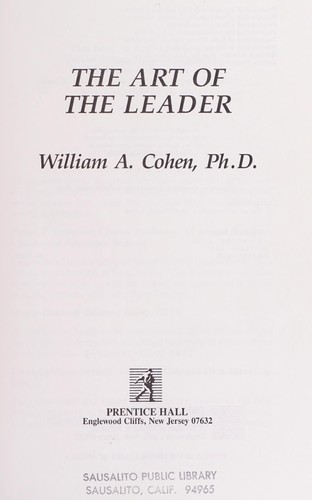 Cover for The art of the leader