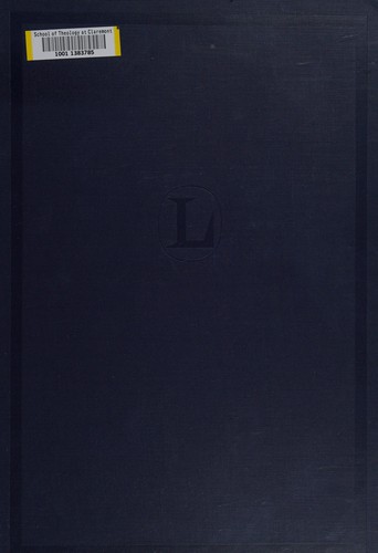 Cover for Langenscheidt's new Muret-Sanders encyclopedic dictionary of the English and German languages