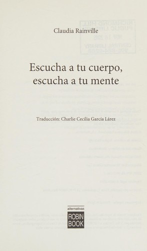Cover for Escucha a Tu Cuerpo, Escucha a Tu Mente