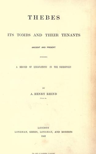 Cover for Thebes