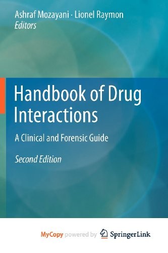Cover for Handbook of Drug Interactions