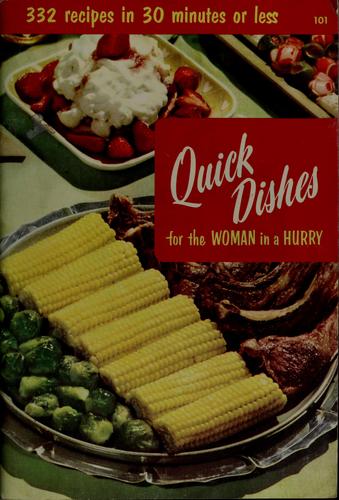 Cover for Quick dishes for the woman in a hurry