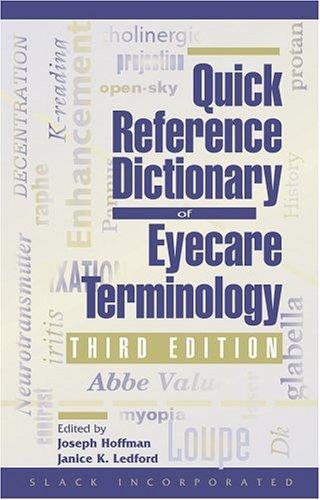 Cover for Quick Reference Dictionary of Eyecare Terminology