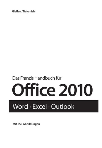 Cover for Das Franzis-Handbuch für Office 2010