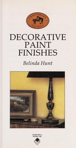 Cover for Decorative Paint Finishes (Craftsman's Guides)