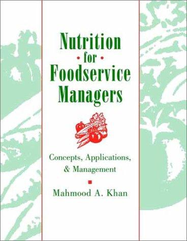 Cover for Nutrition for foodservice managers