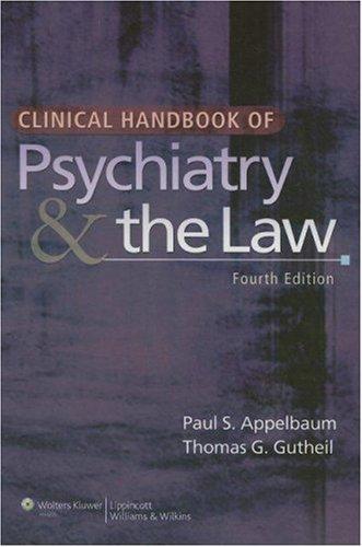 Cover for Clinical Handbook of Psychiatry and the Law