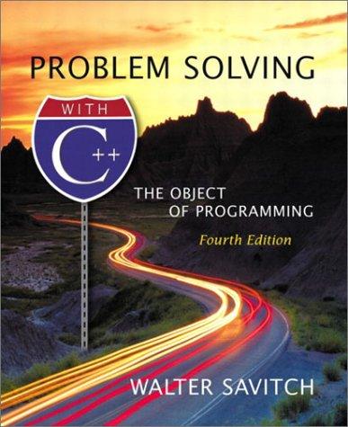 Cover for Problem Solving with C++