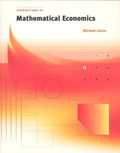 Cover for Foundations of Mathematical Economics