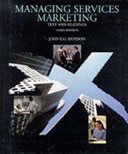Cover for Managing services marketing