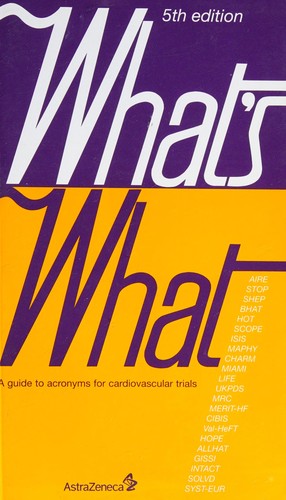 Cover for What's what