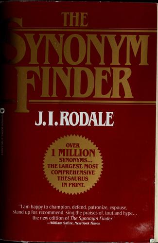 Cover for The synonym finder