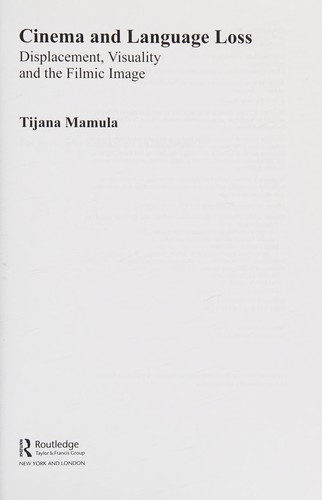 Cover for Cinema and language loss