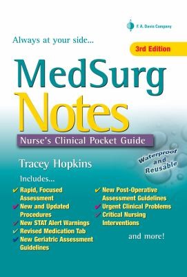 Cover for Medsurg Notes Nurses Clinical Pocket Guide