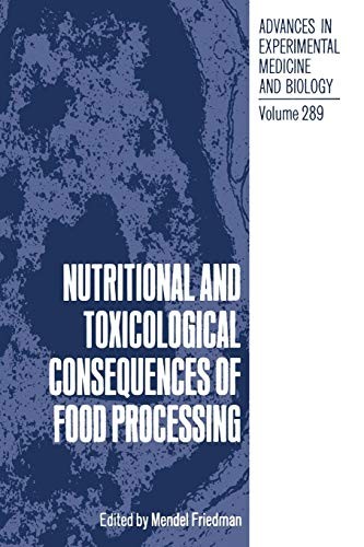 Cover for Nutritional and Toxicological Consequences of Food Processing