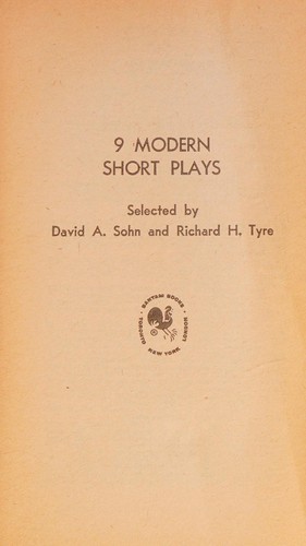 Cover for 9 modern short plays