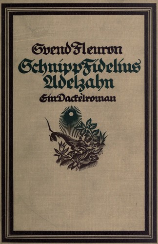 Cover for Schnipp Fidelius Adelzahn