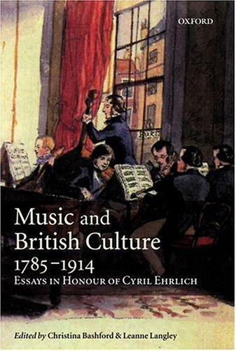 Cover for Music and British Culture, 1785-1914