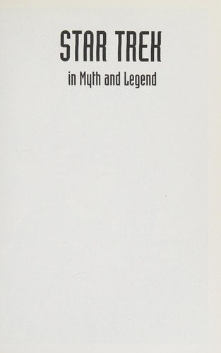 Cover for Star Trek in myth and legend