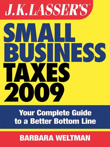 Cover for JK Lasser's Small Business Taxes 2009