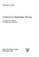 Cover for `Umlaut' in optimality theory