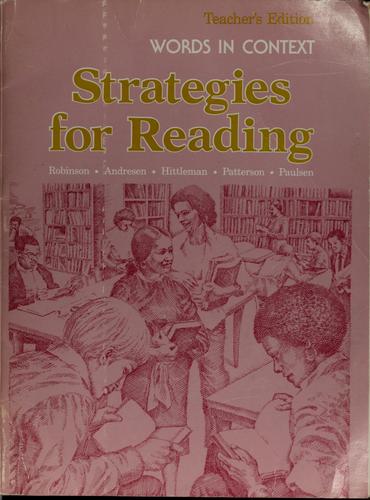 Cover for Strategies for reading