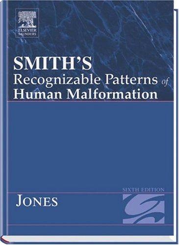 Cover for Smith's Recognizable Patterns Of Human Malformation Sixth Edition (Smith's Recognizable Patterns of Human Malformation)