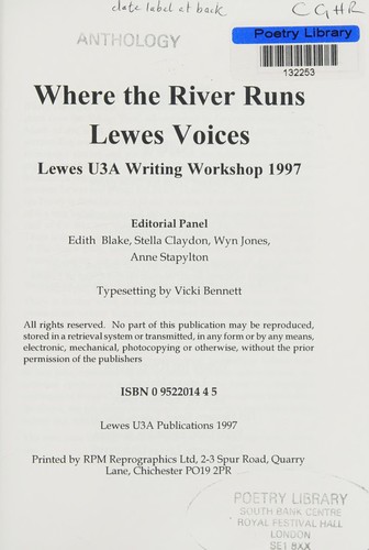 Cover for Where the river runs