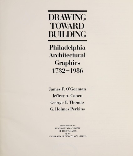 Cover for Drawing Toward Building