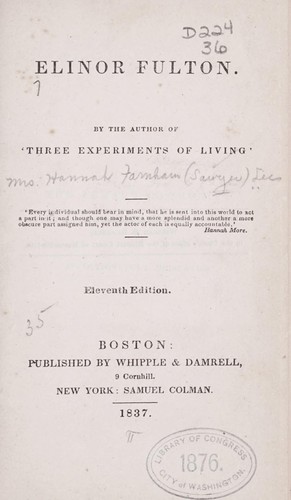 Cover for Elinor Fulton
