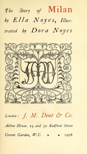 Cover for The story of Milan
