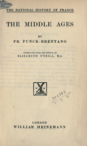 Cover for The Middle Ages.