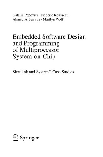 Cover for Embedded software design and programming of multiprocessor system-on-chip