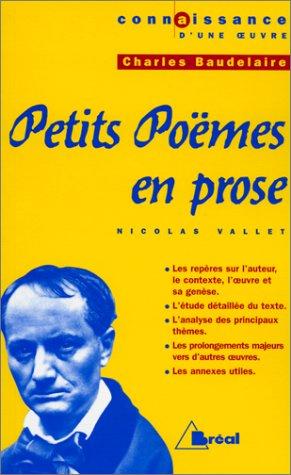 Cover for Petits Poèmes en prose, de Baudelaire