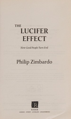 Cover for Lucifer Effect