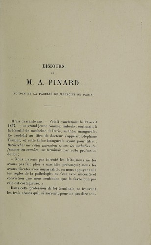 Cover for Stéphane Tarnier (1828-1897)
