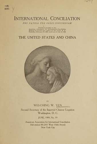 Cover for The United States and China