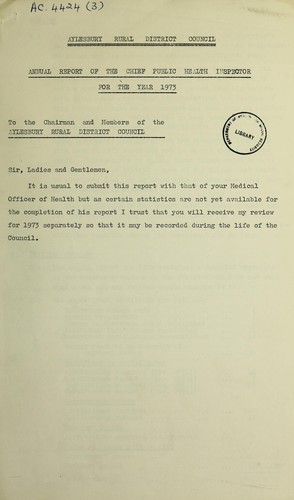 Cover for [Report 1973]