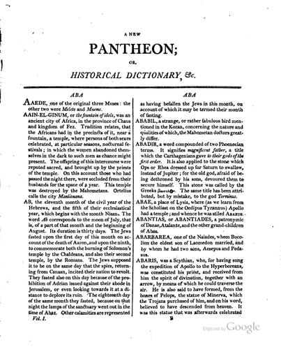 Cover for Bell's New pantheon