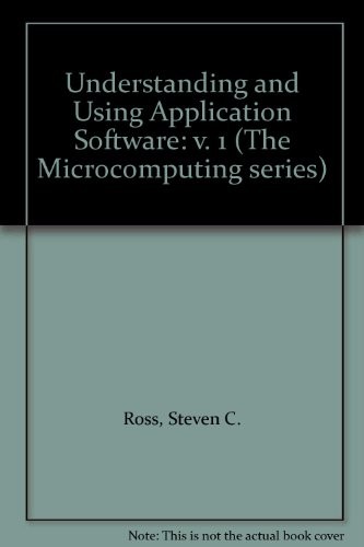 Cover for Understanding and using application software